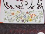Stencil Kvetinová bordúra s vtáčikom ZN616